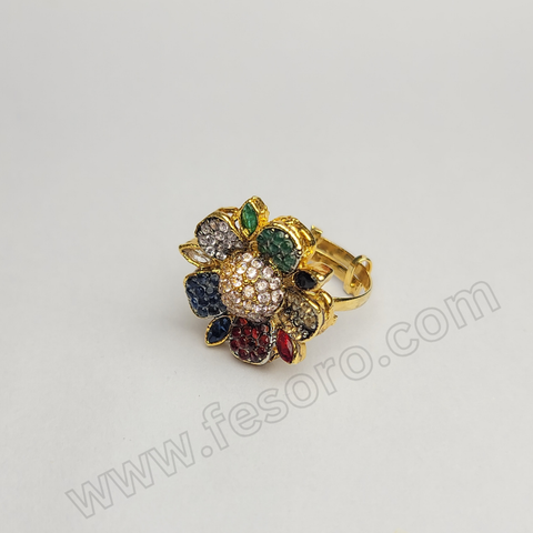 ring class fancy 24 carat gold polish zircon ring